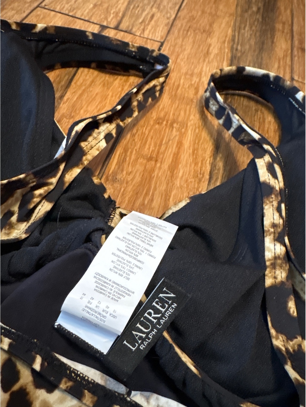 Lauren Ralph Lauren Leopard Print One-Piece Swimsuit - Picture 6 of 7